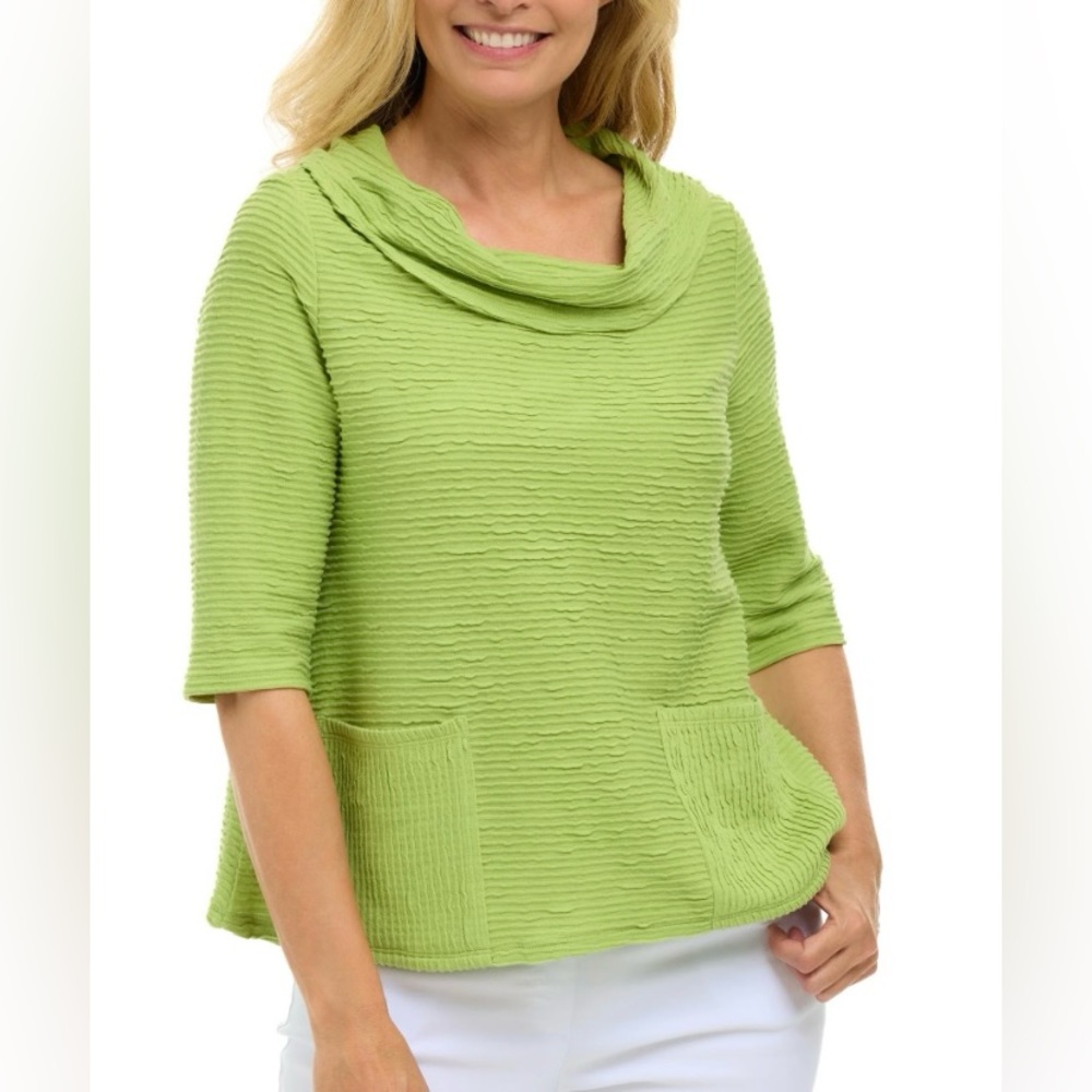 HABITAT Women's Green Cowl Neck Sweater, Size Small
